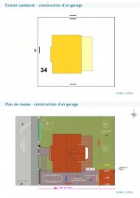 Comparaison plan cadastral et plan de masse