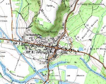 Exemple emplacement des prises de vue sur un plan de situation